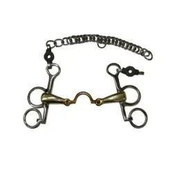 FILETE PELHAM TRIPARTIDO CON PASA LENGUA