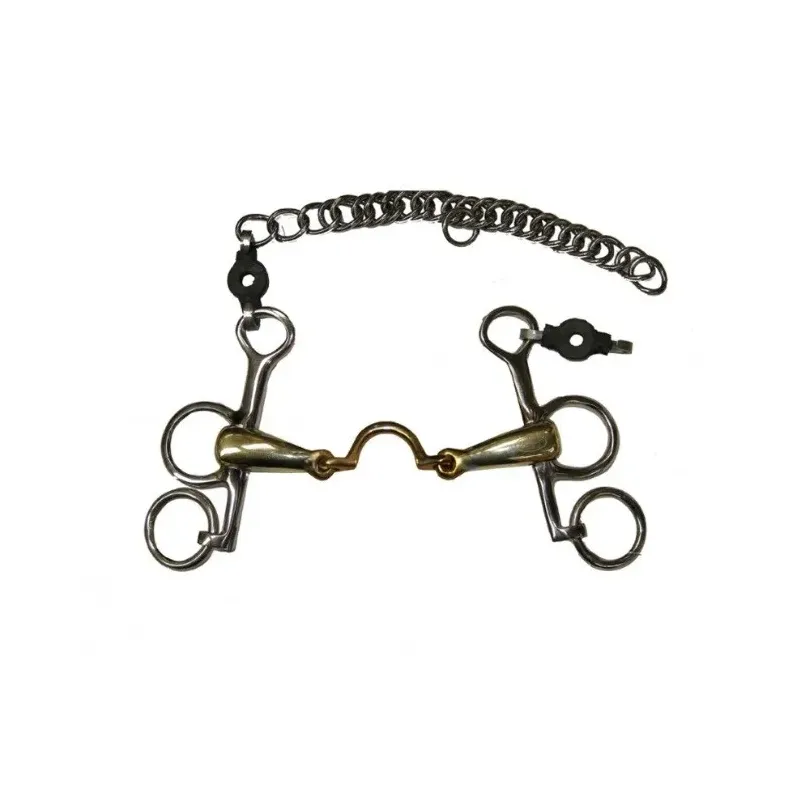 FILETE PELHAM TRIPARTIDO CON PASA LENGUA