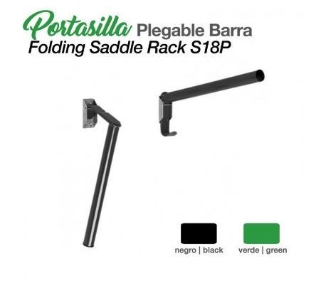 PORTASILLAS PLEGABLE BARRA S18 NEGRO