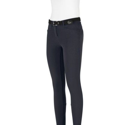 LEGGINGS EQUILINE PARA NIÑAS AZULES