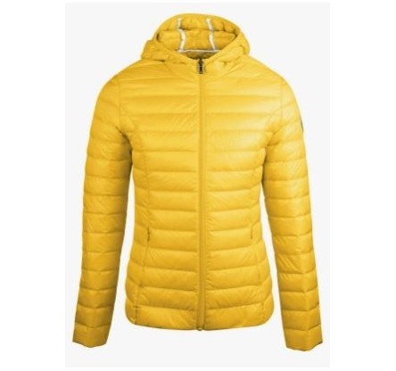 CLOE DOWN JACKET WITH HOOD JAUNE