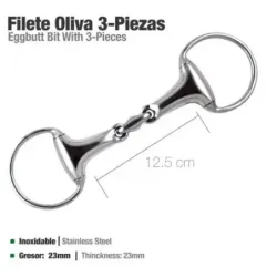 FILETE OLIVA 3 PIEZAS INOX