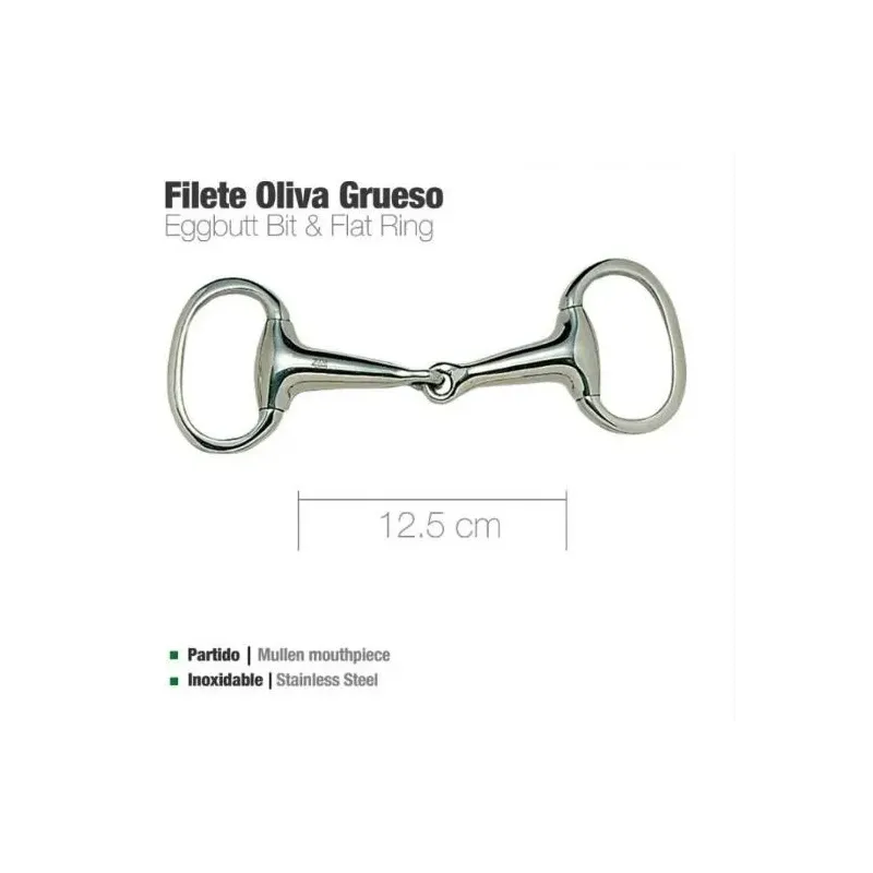 FILETE OLIVA PARTIDO INOX GRUESO