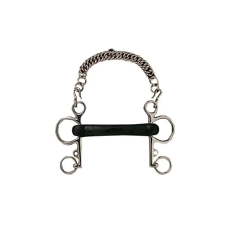 BOCADO HH PELHAM RECTO GOMA DURA