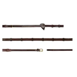 DY05T 1/2 HOWLETT RUBBER REINS WITH 7 LEATHER LOOPS