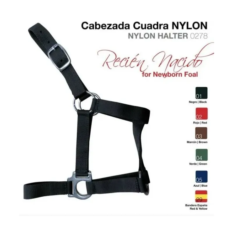 CABEZADA CUADRA NYLON RECIEN NACIDO