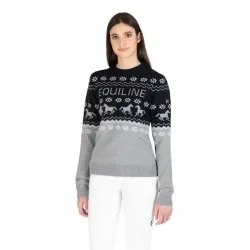 JERSEY EQUILINE NAVIDAD MODELO NITAN COLOR GRIS