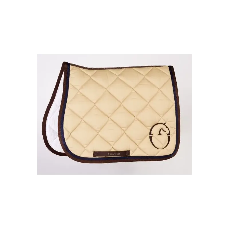 SUDADERO VESTRUM MODELO BONN COLOR BEIG BORDE AZUL Y MARRON