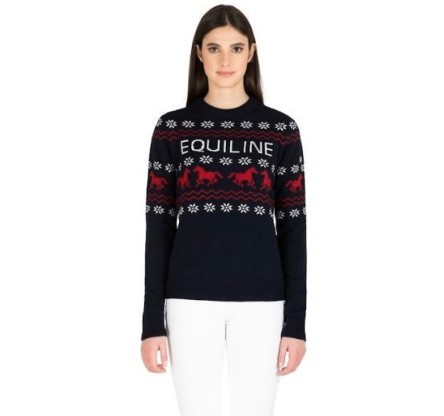 JERSEY EQUILINE NAVIDAD MODELO NITAN AZUL