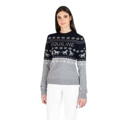 JERSEY EQUILINE NAVIDAD MODELO NITAN COLOR GRIS