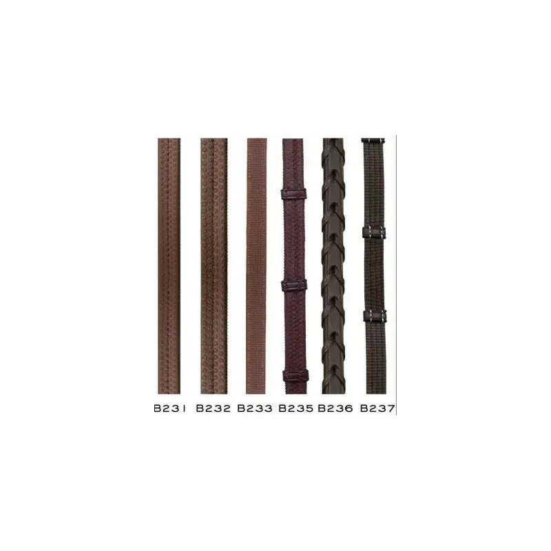 B237 DY WEBB REINS 5/8 HOOK STUD