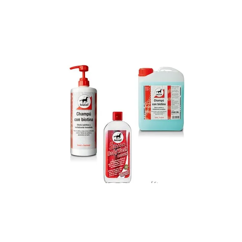 CHAMPU LEOVET 5 ESTRELLAS CON BIOTINA 2500