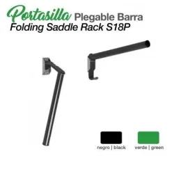 PORTASILLAS PLEGABLE BARRA S18 NEGRO